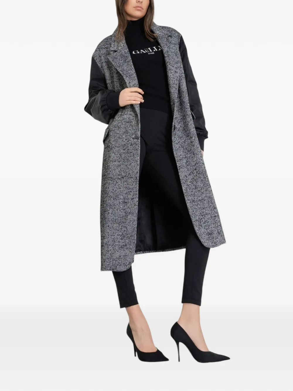 Gaelle herringbone sleeve coat | Single Breasted Coats | Image 2