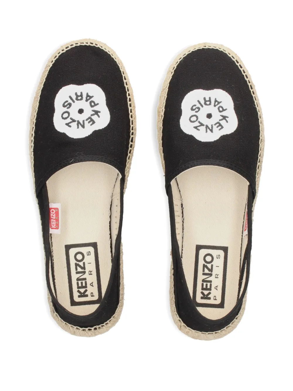 Kenzo Logo-detail Espadrilles In Black