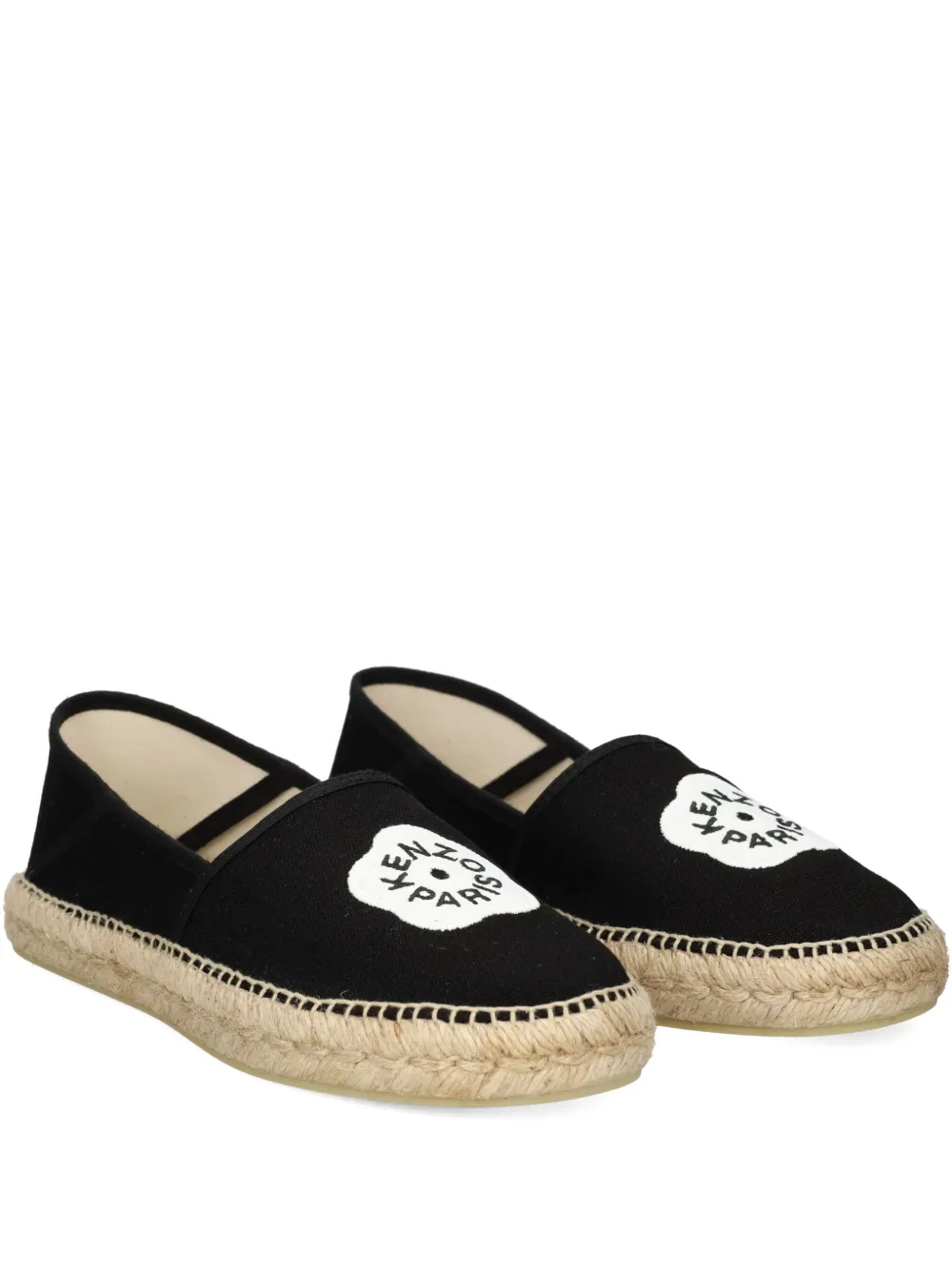 Kenzo Logo-detail Espadrilles In Black