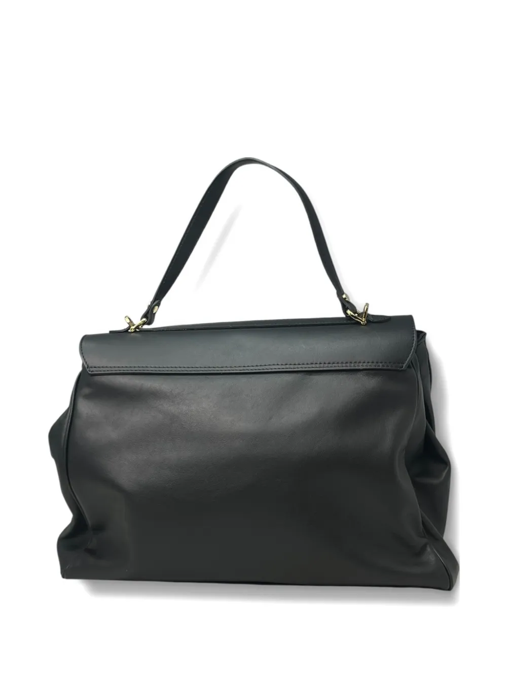 Avenue 67 leather tote bag - Zwart