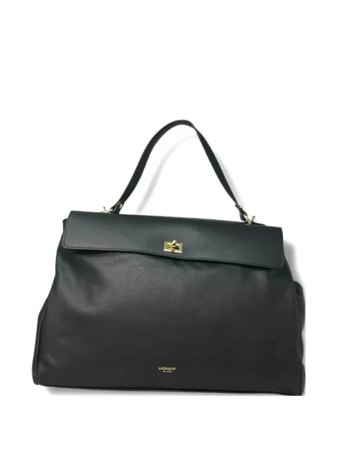 avenue 67 leather tote bag
