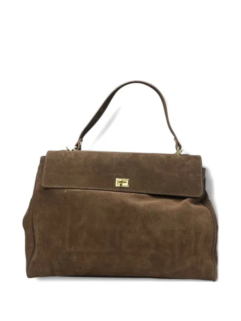 avenue 67 suede tote bag