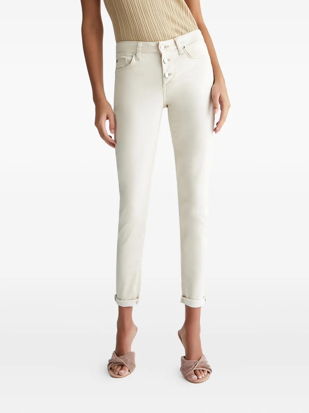 Liu •jo Monroe Cotton Jeans In White