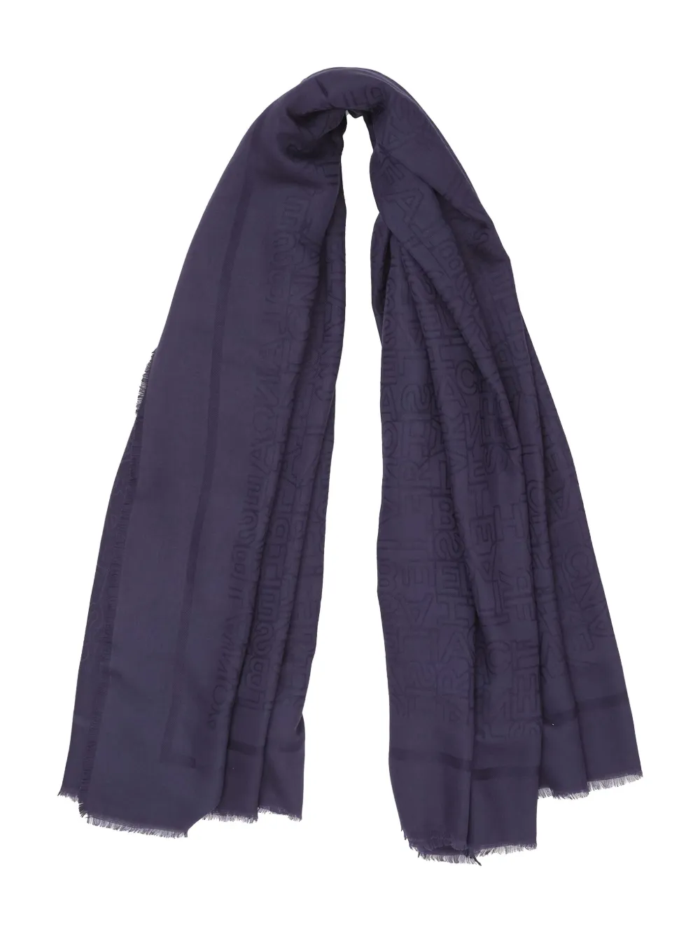 Elisabetta Franchi text-print scarf - Paars