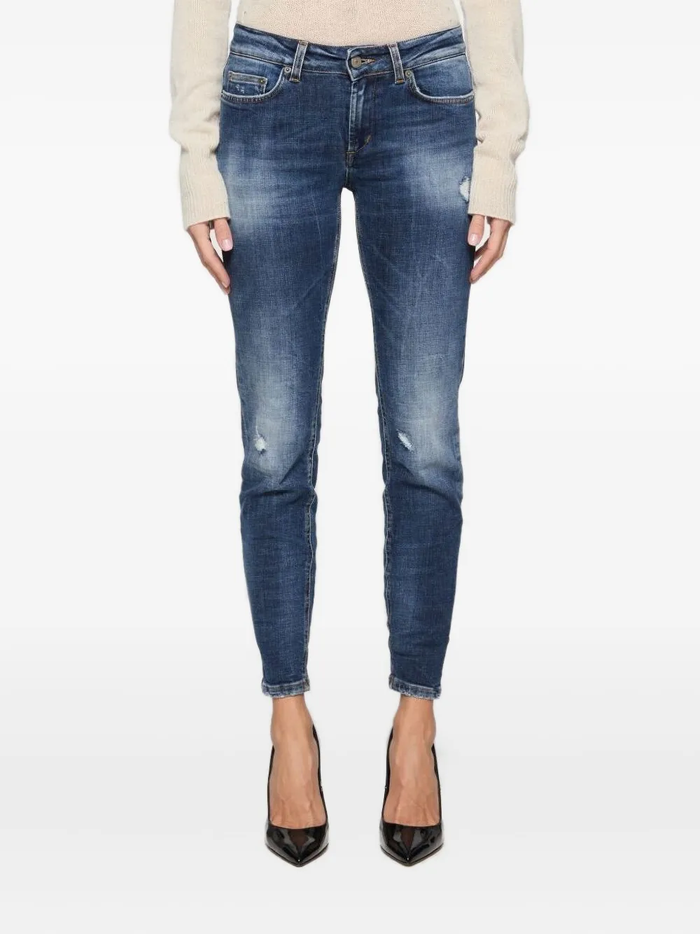 DONDUP Monroe distressed-effect jeans | Blue | Image 1