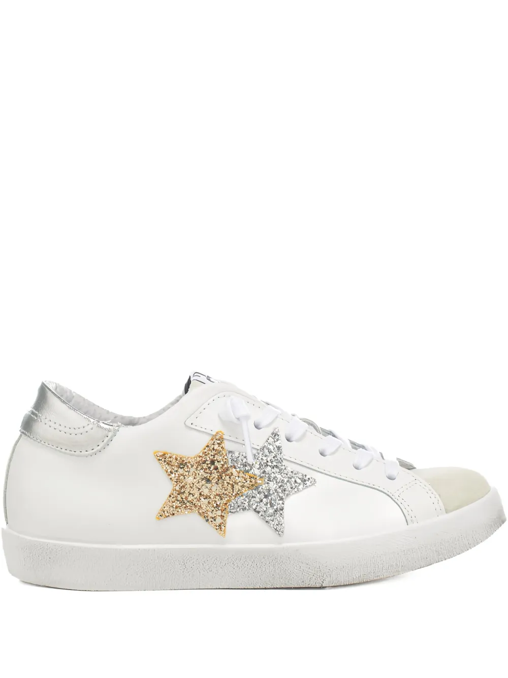 2 Star Prime Star Sneakers In White