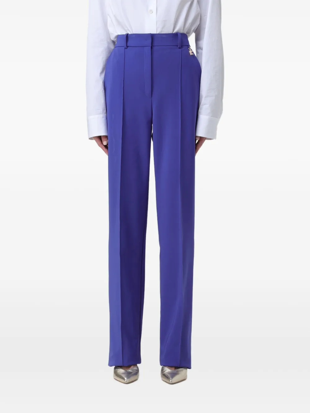 Elisabetta Franchi belt-loops trousers | Blue | Image 1