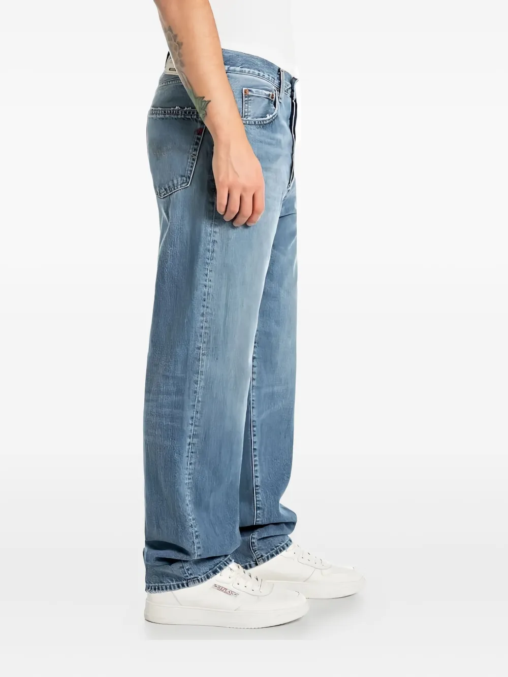 Replay Katoenen jeans Blauw