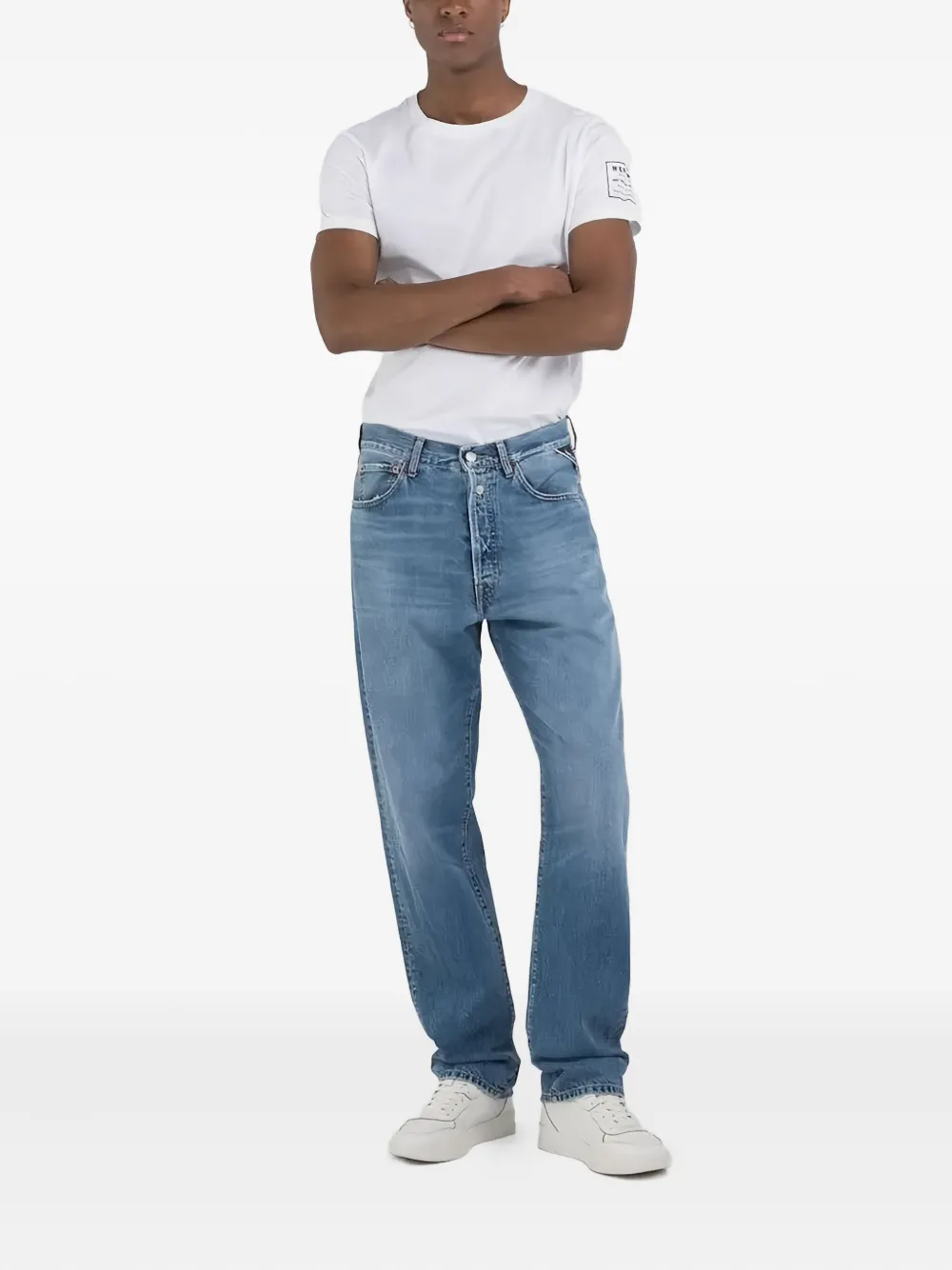 Replay cotton jeans - Blauw