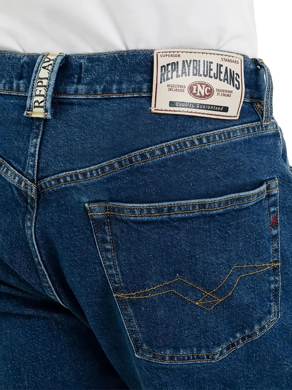 Replay Jeans met zak Blauw