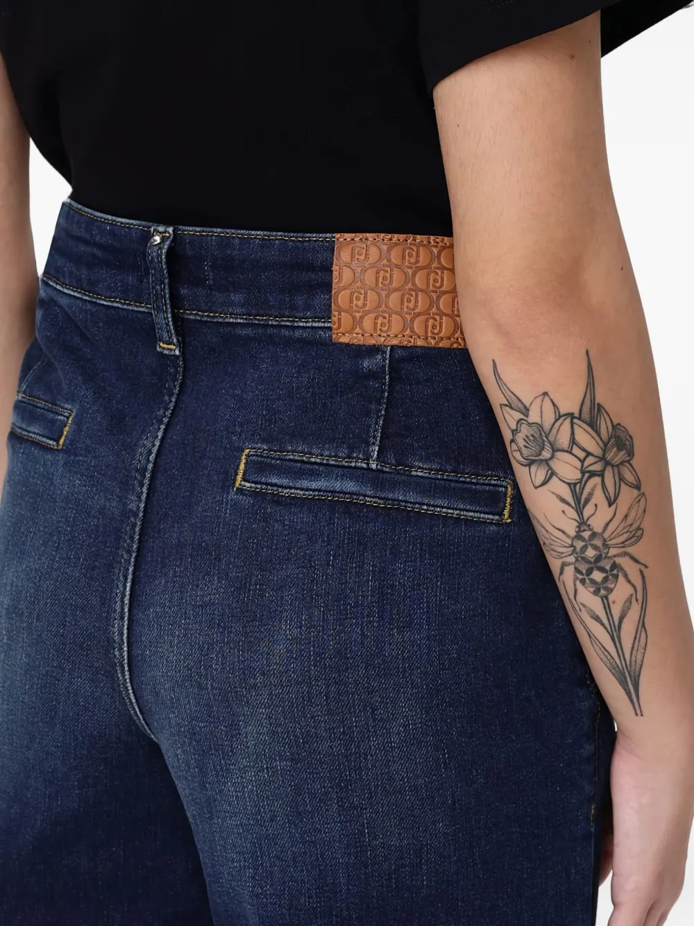 LIU JO Jeans met riemlussen Blauw