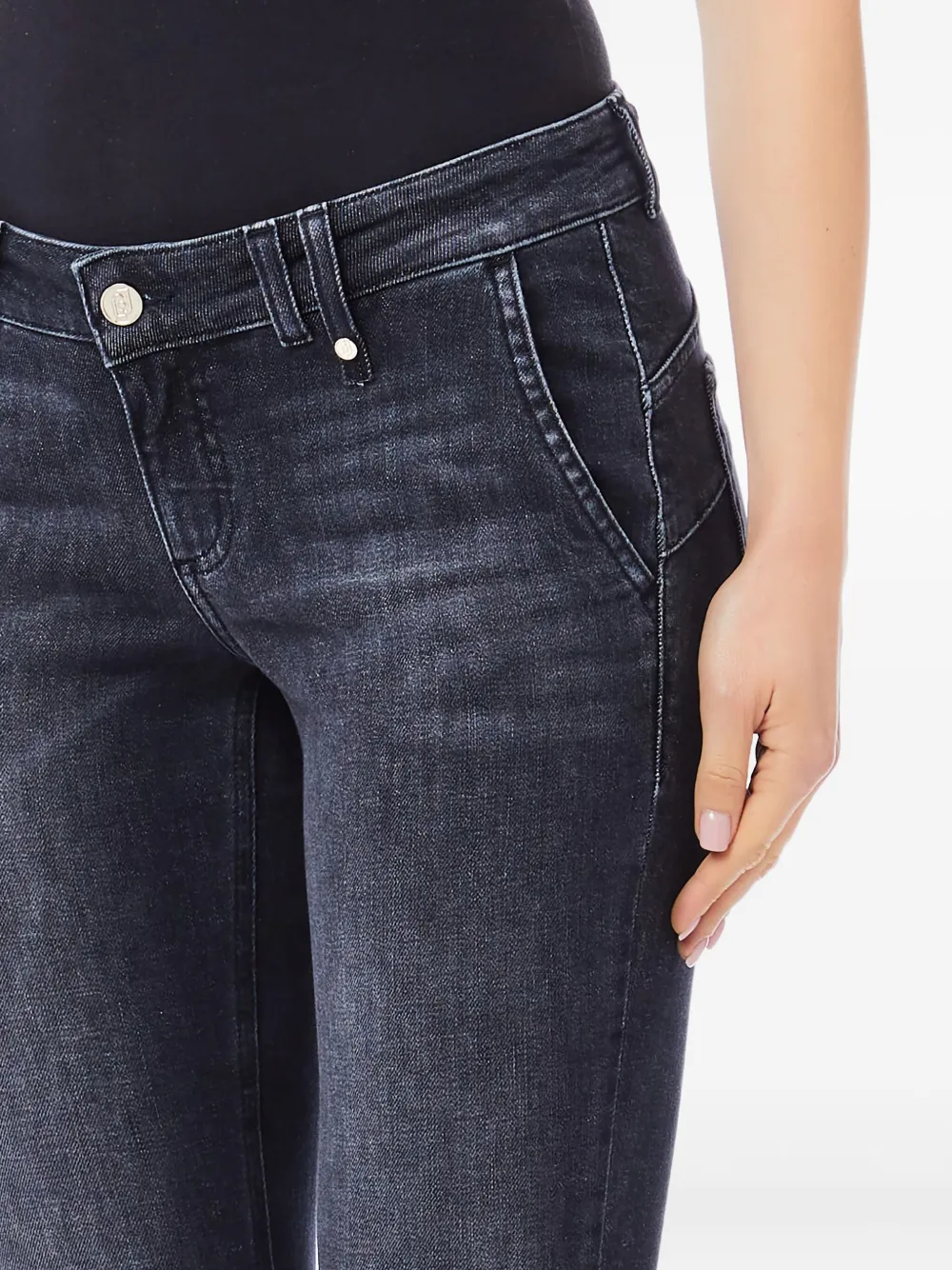 Liu •jo Whiskering-effect Jeans In Blue