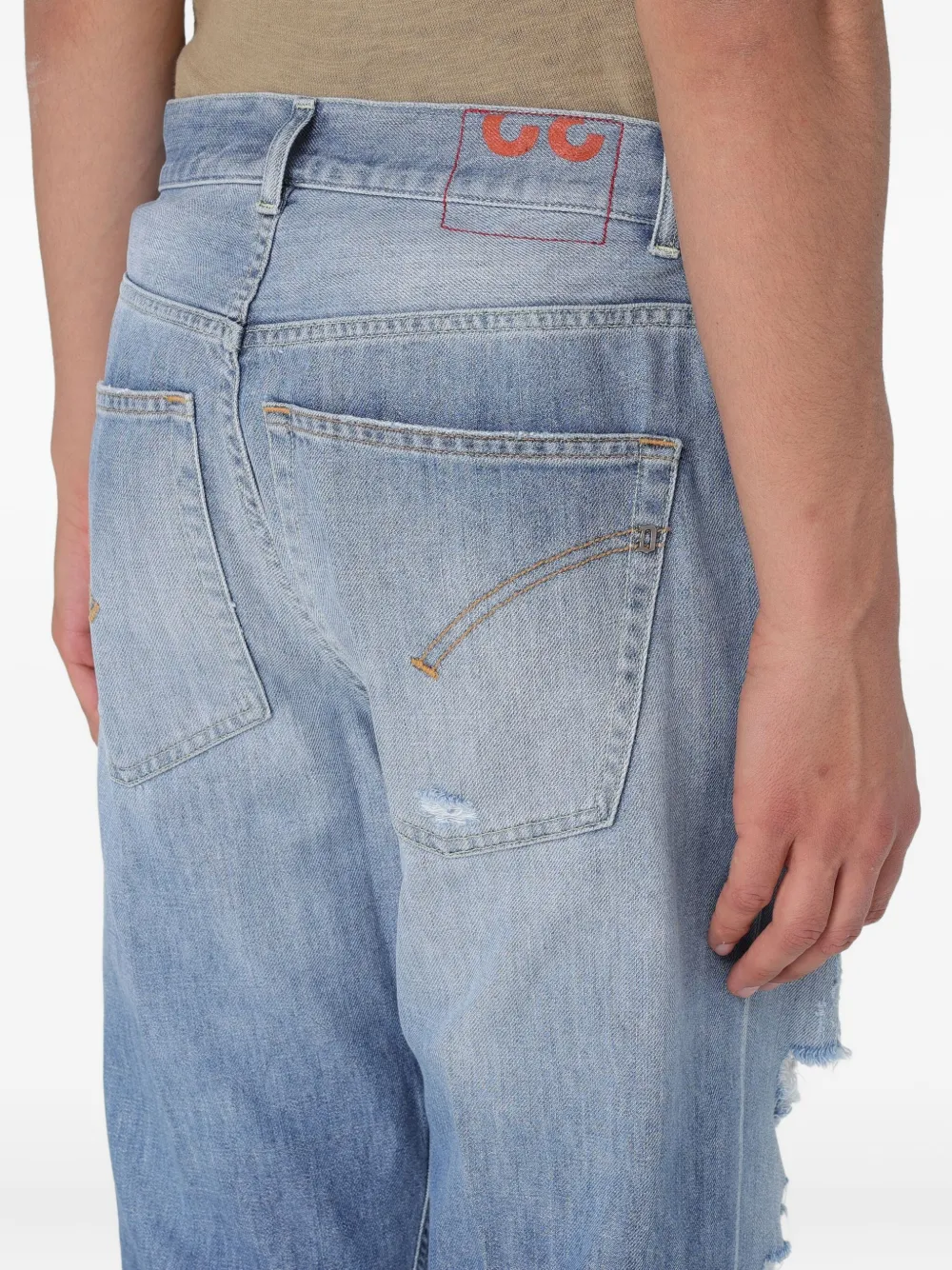 DONDUP Paco gerafelde jeans Blauw