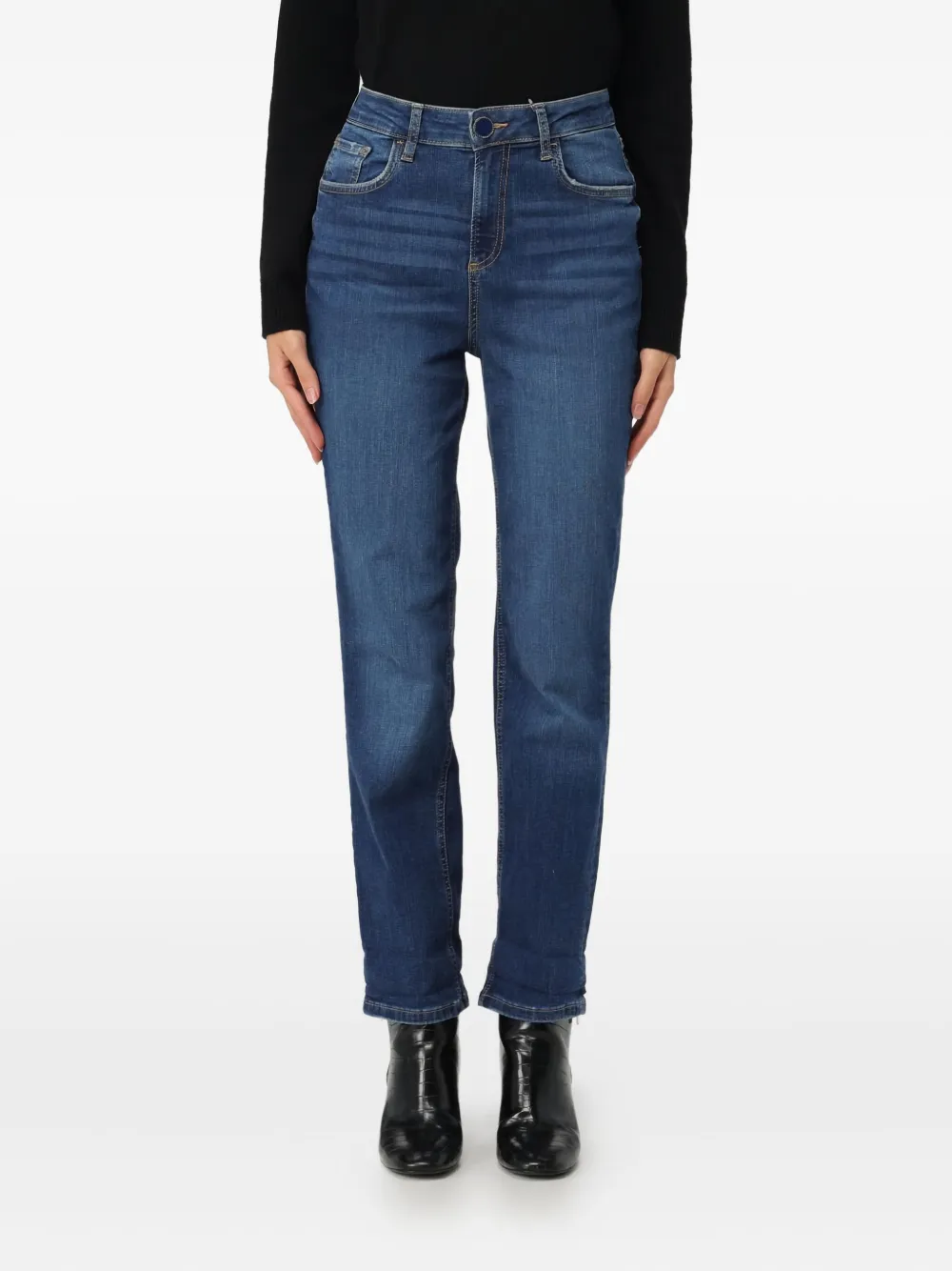 LIU JO five-pockets cotton jeans - Blauw