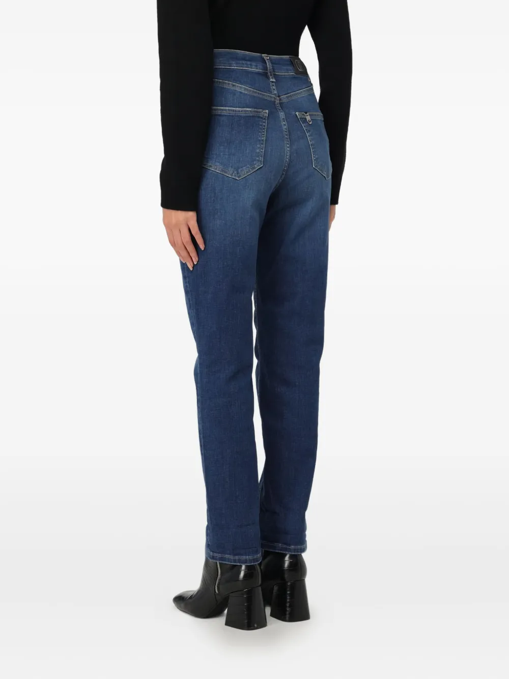 LIU JO Katoenen jeans met vijf zakken Blauw