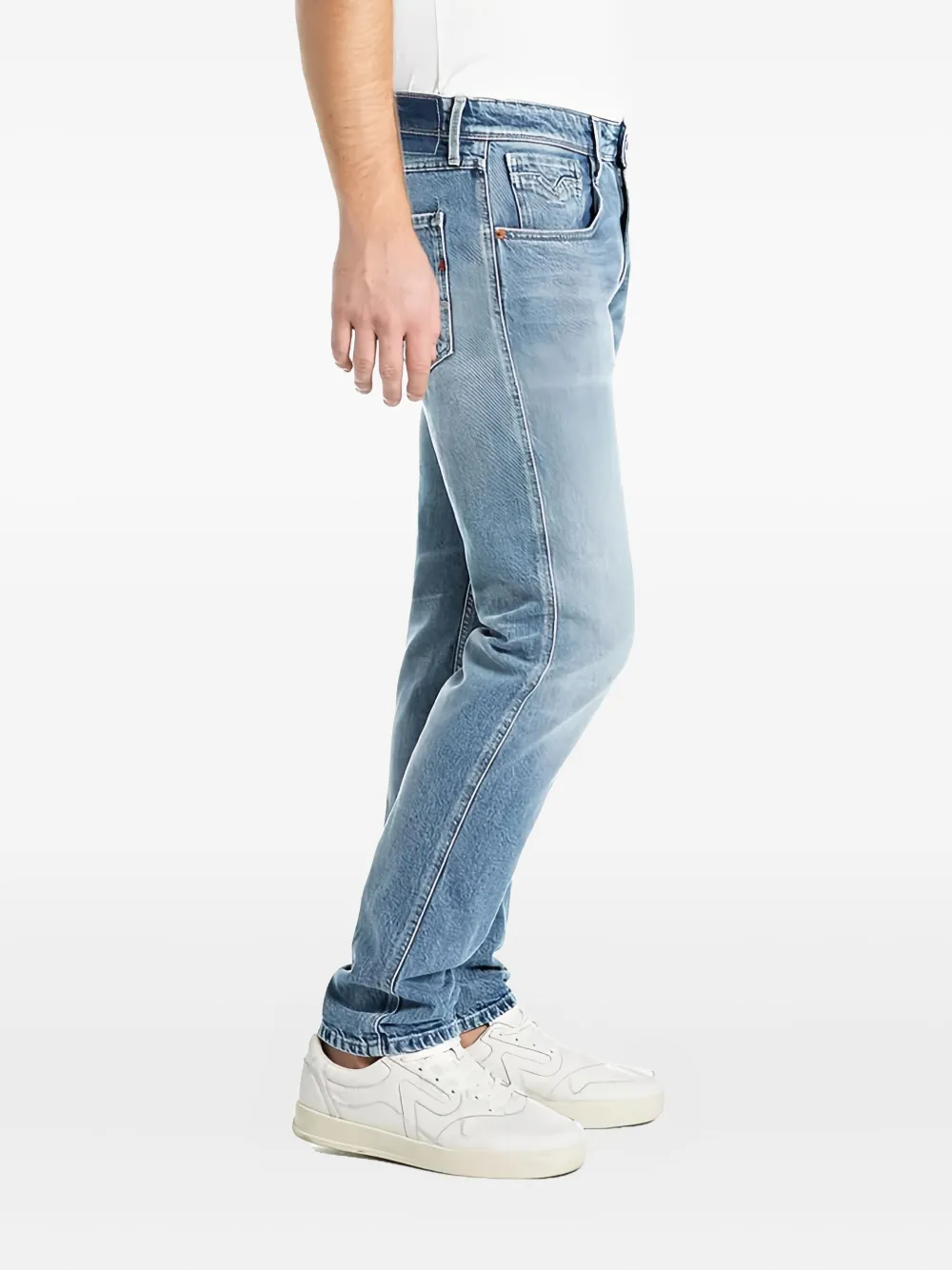 Replay Anbass stitched pocket jeans - Blauw