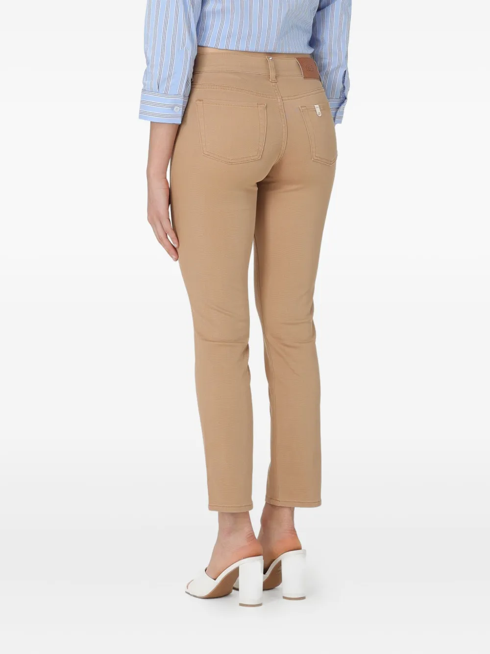 LIU JO stretch-cotton trousers - Beige