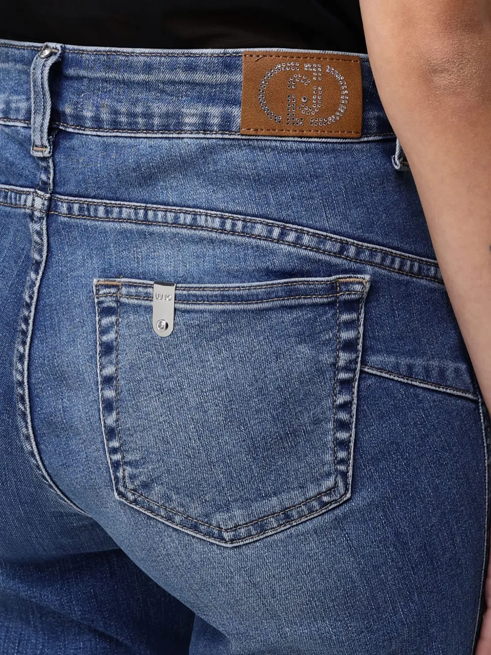 Liu •jo Embellished Jeans In Blue