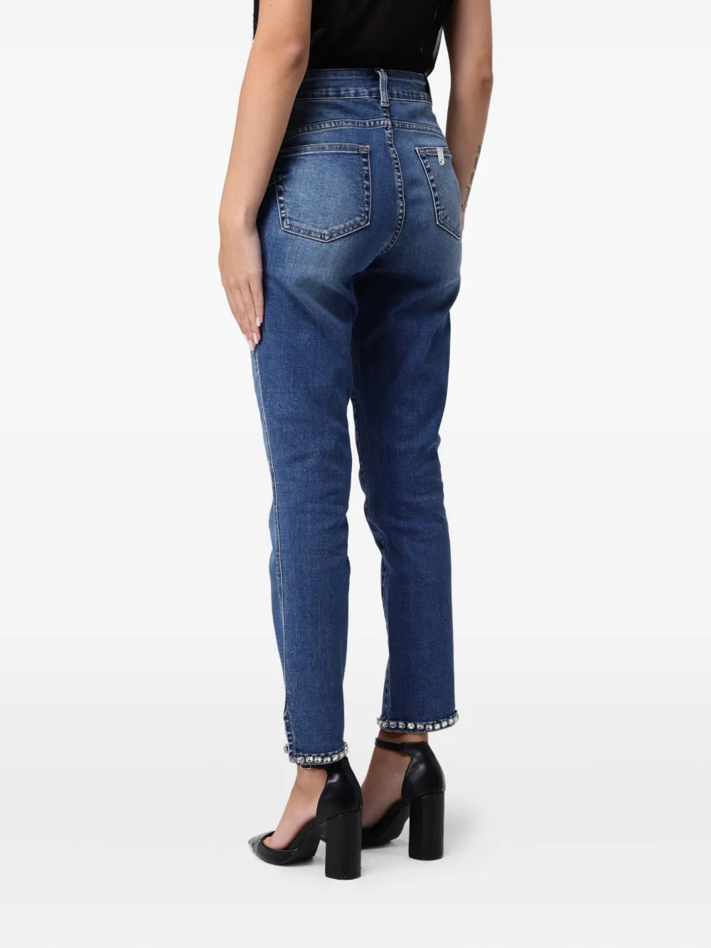 Liu •jo Embellished Jeans In Blue