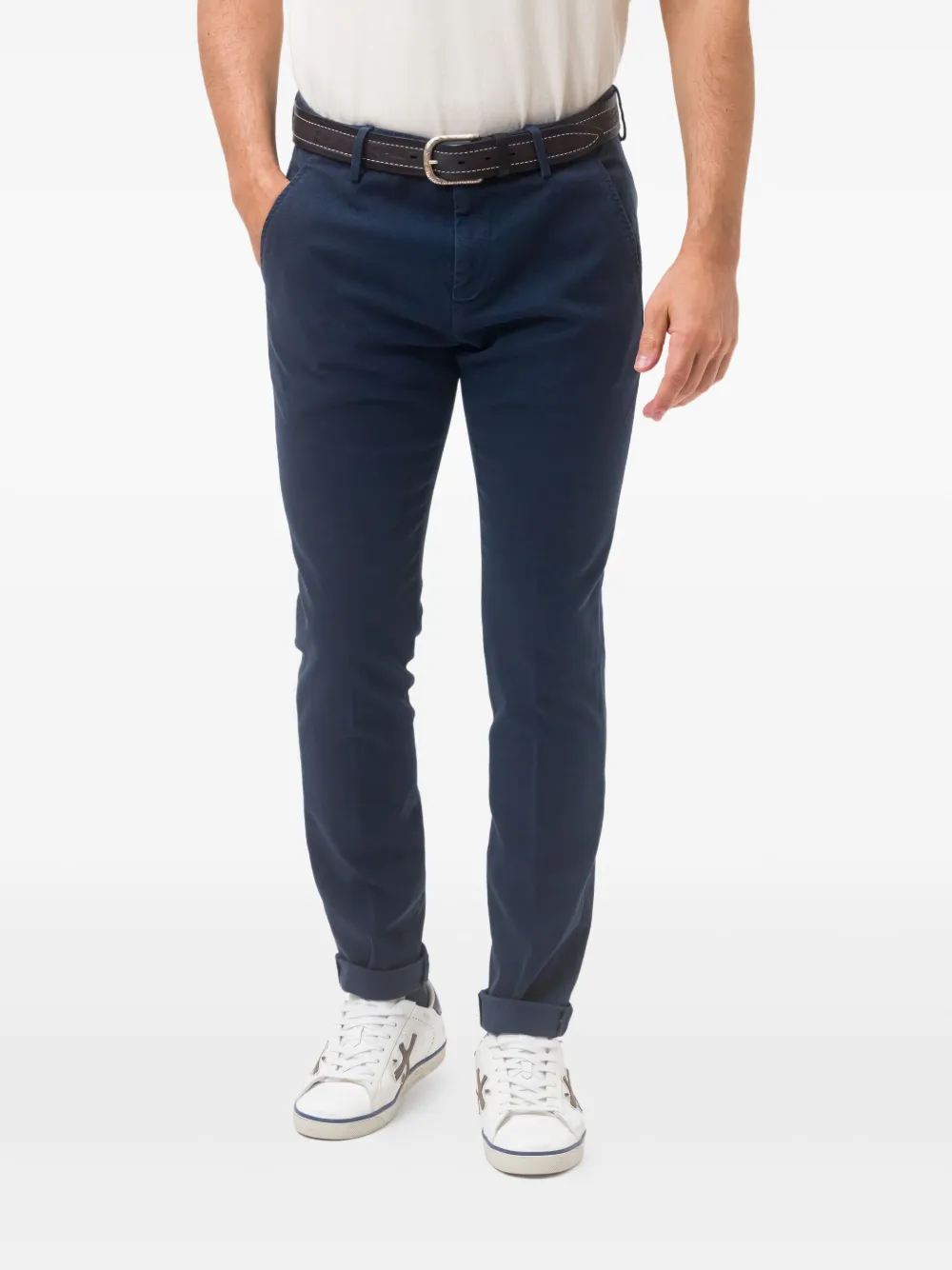 DONDUP Gaubert broek met knoopsluiting Blauw