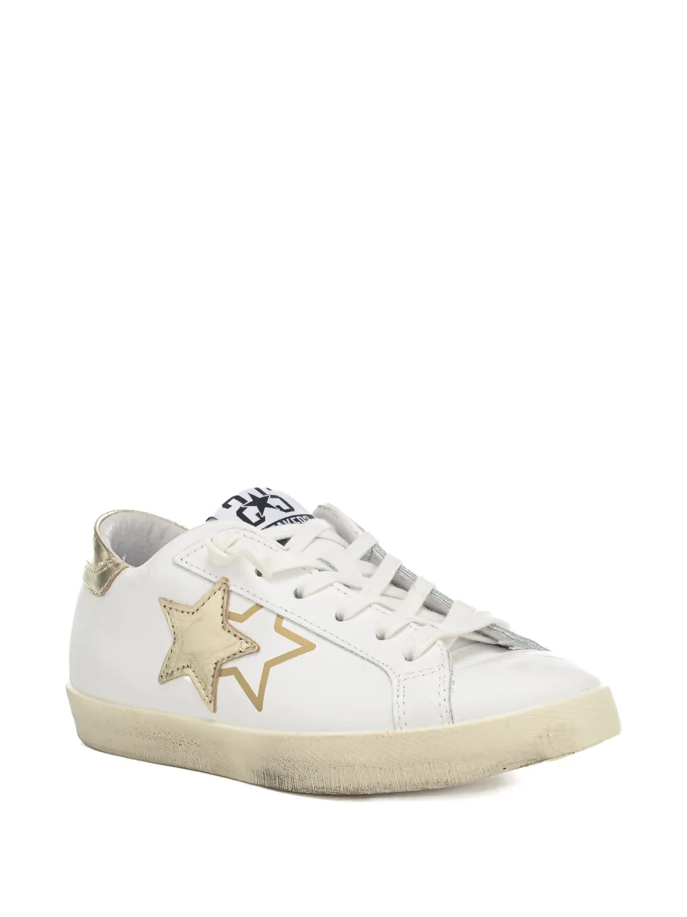 2 Star Prime Star Sneakers In White