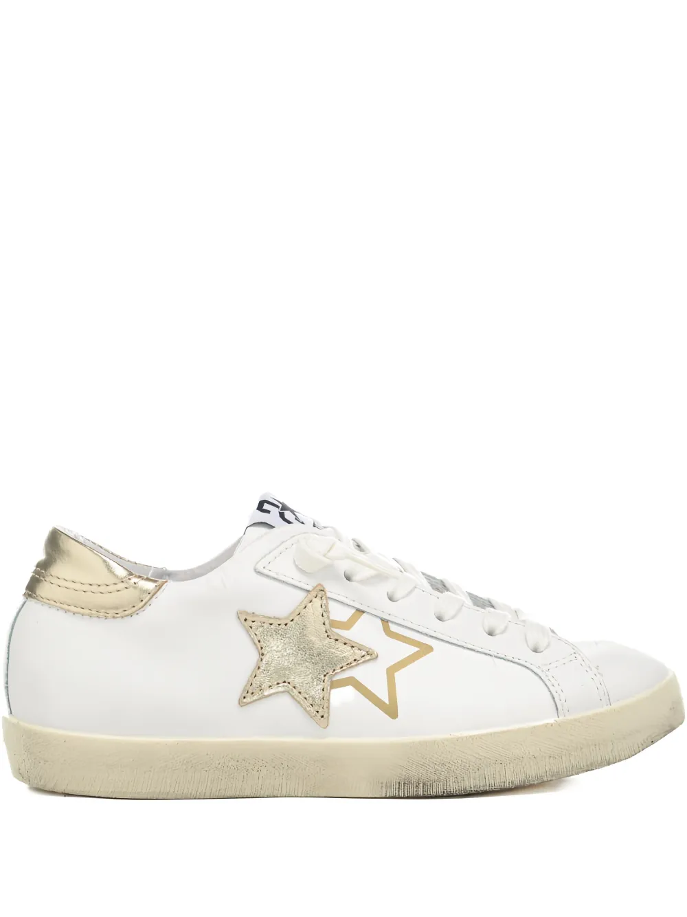 2 Star Prime Star Sneakers In White