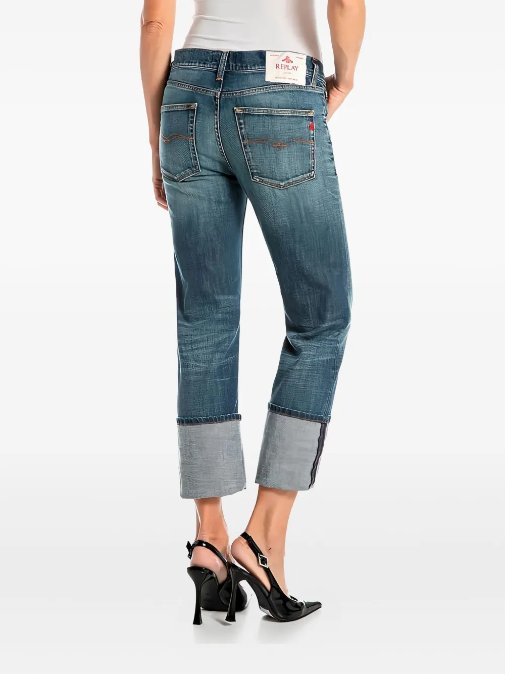 Replay Akeme stretch-cotton jeans - Blauw