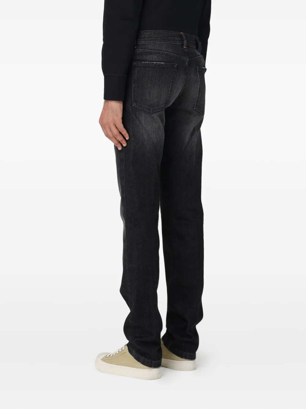 Kiton Jeans met vijf zakken Grijs