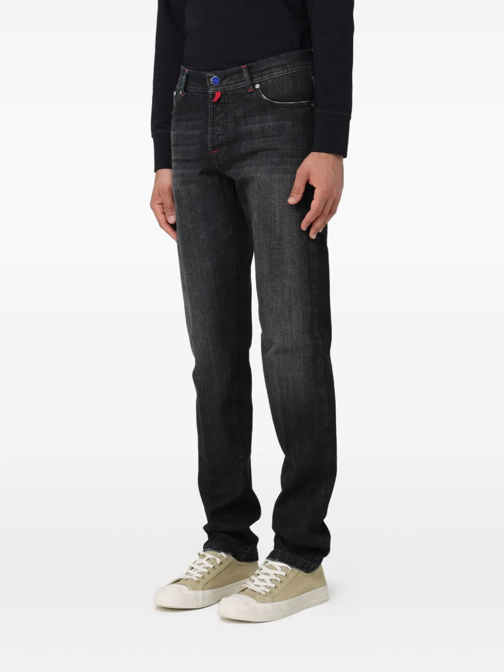 Kiton Jeans met vijf zakken Grijs