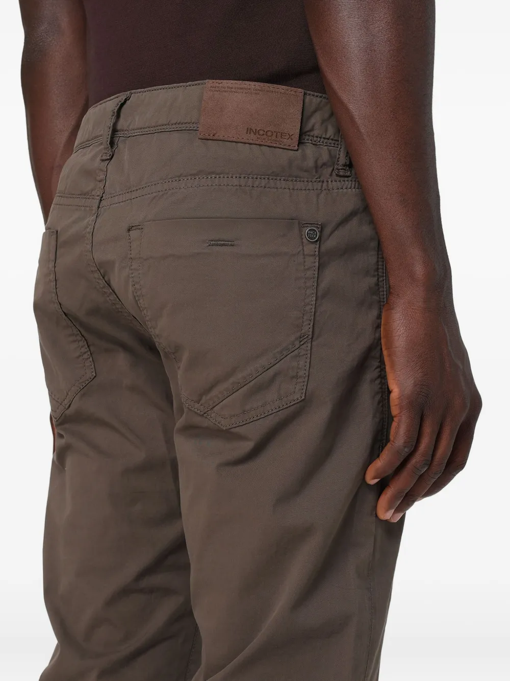 Incotex Stretch-katoenen jeans Bruin