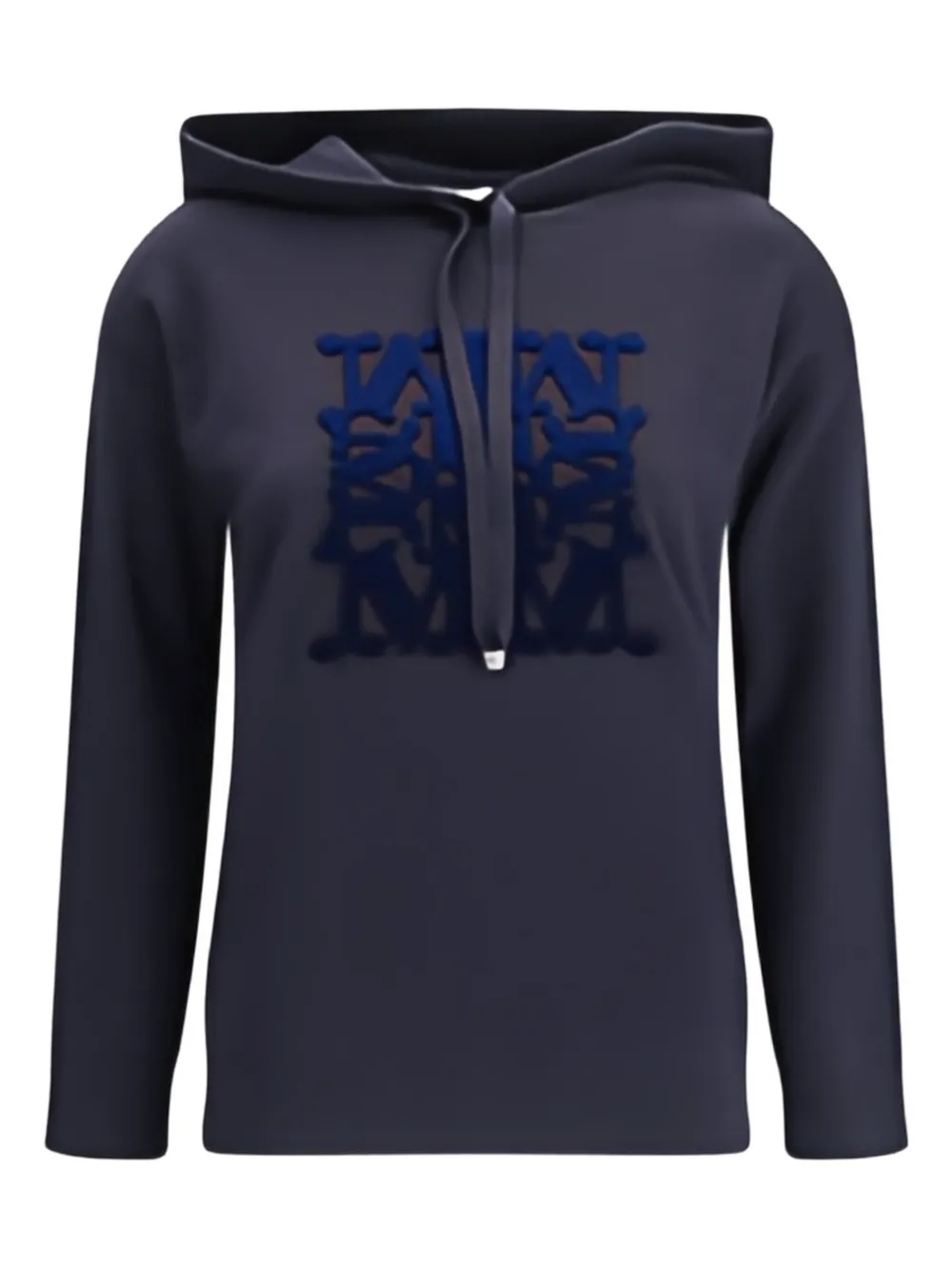 Max Mara Taddeos Hoodie In Wool In Blue