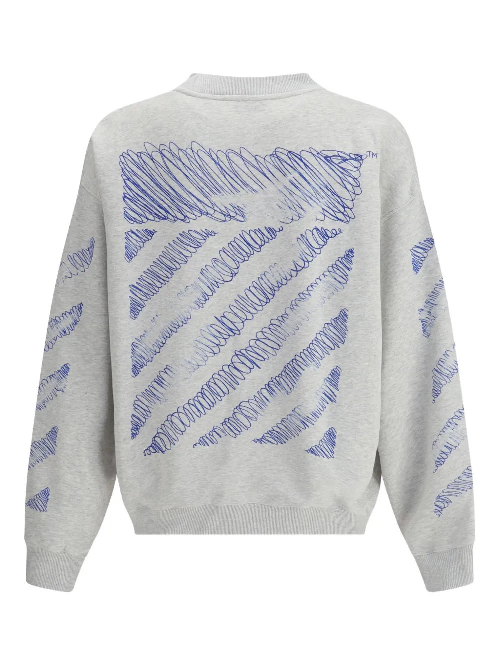 Off-White Scribble Diagram Crewneck - Grijs