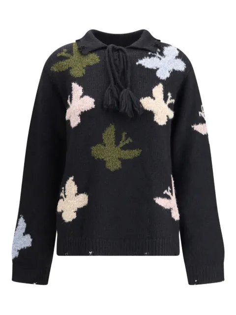 Baziszt  Bowrain tassel butterfly sweater