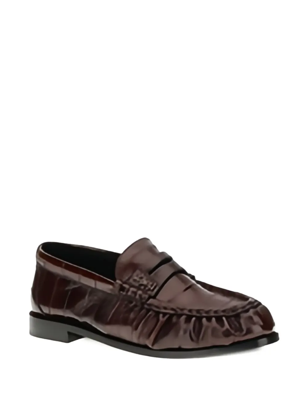 Saint Laurent Loafers met logoplakkaat - Rood