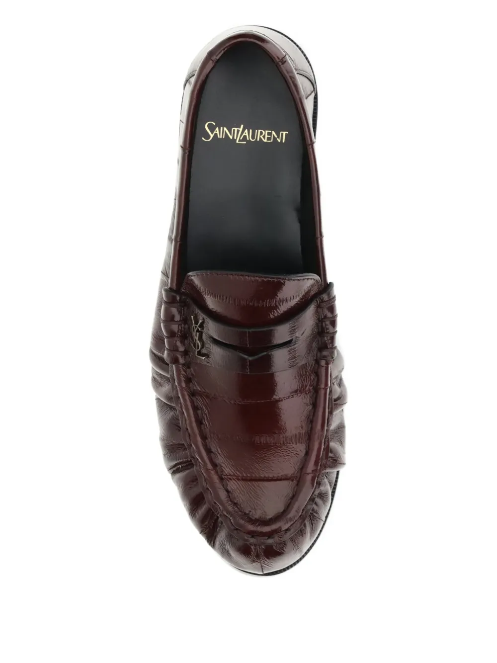 Saint Laurent Loafers met logoplakkaat Rood