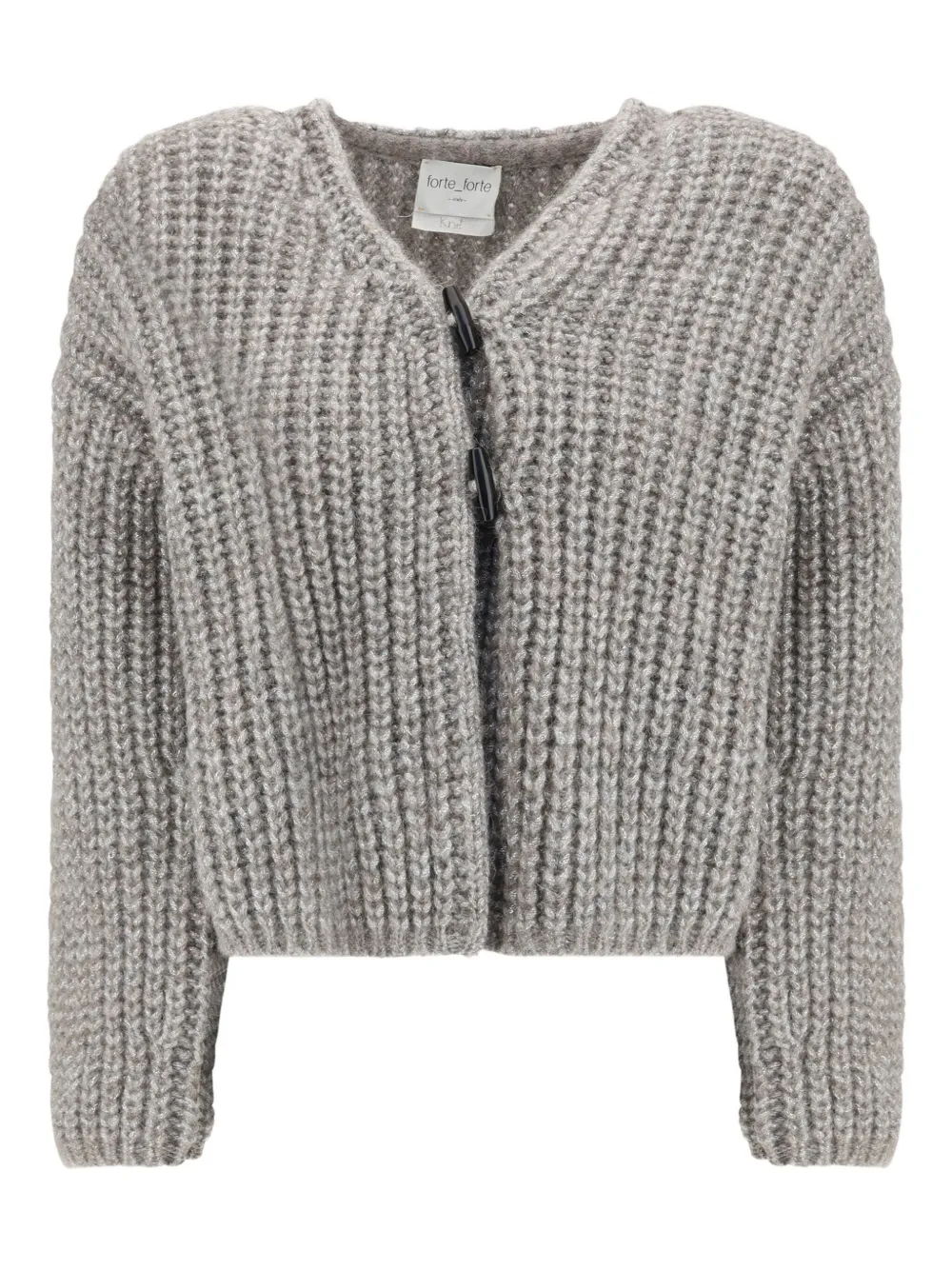 Forte Forte woven toggle closure cardigan - Grey