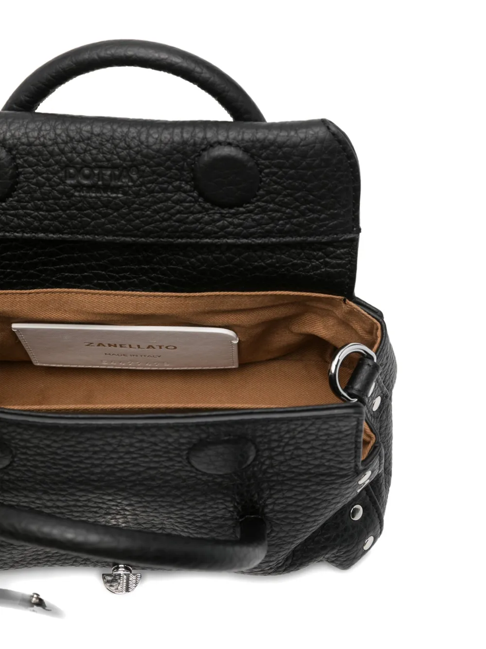 Zanellato Small Dotta Centauro Shoulder Bag In Black