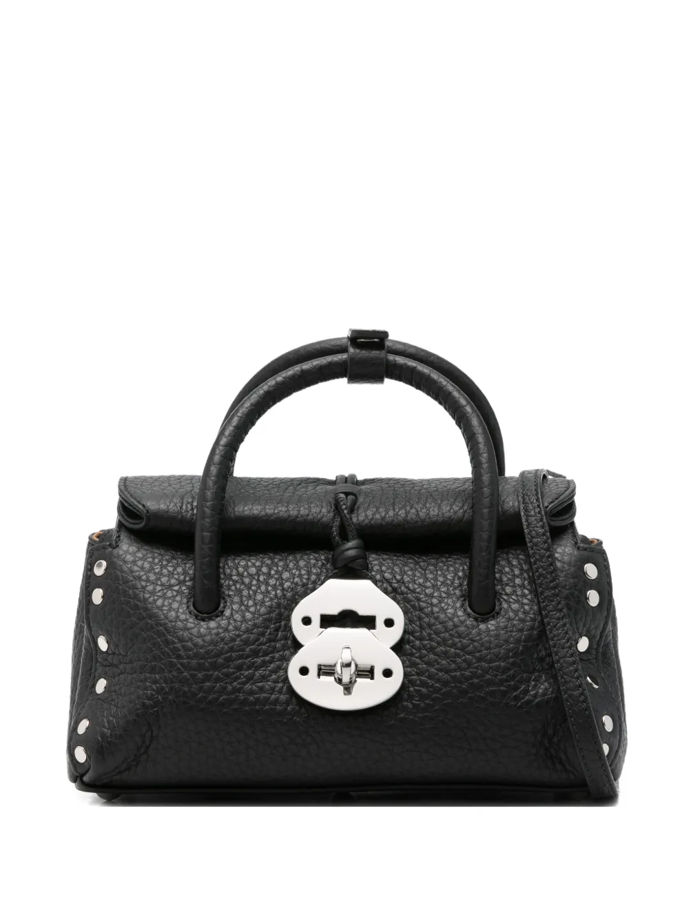 Zanellato Small Dotta Centauro Shoulder Bag In Black