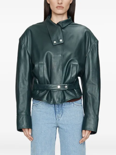 Christopher Esber Eddie belted leather jacket