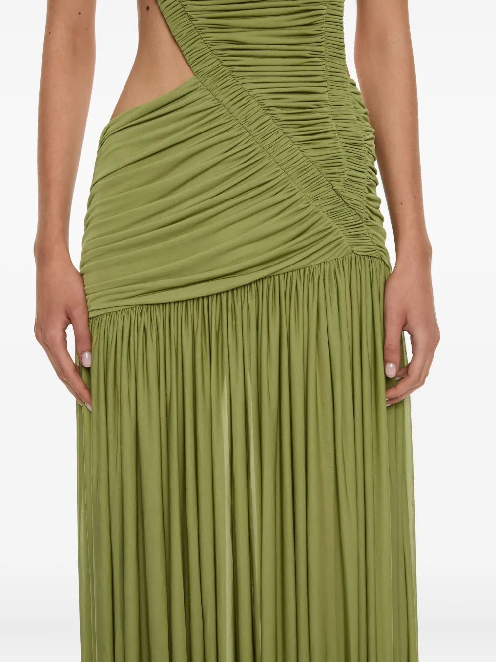Christopher Esber Orion Separation Abendkleid Mit Cut-out In Green