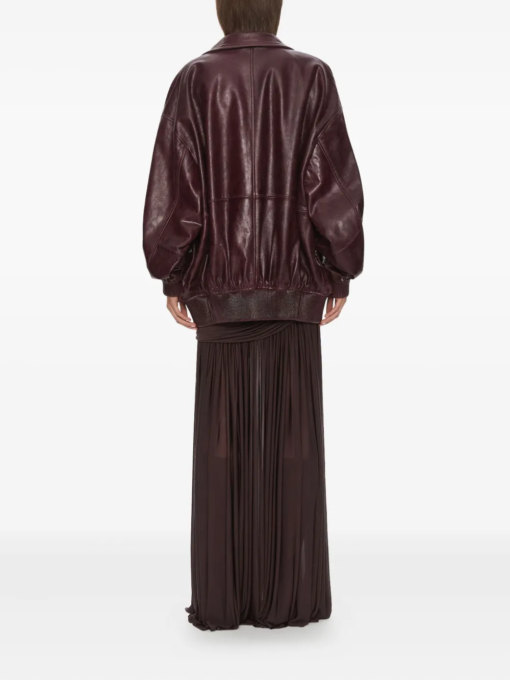 Christopher Esber Devon Bomberjacke Aus Leder In Brown