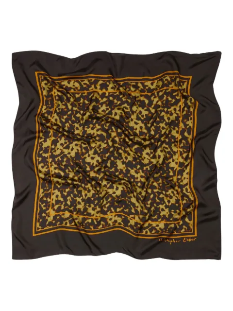Christopher Esber bordered silk scarf