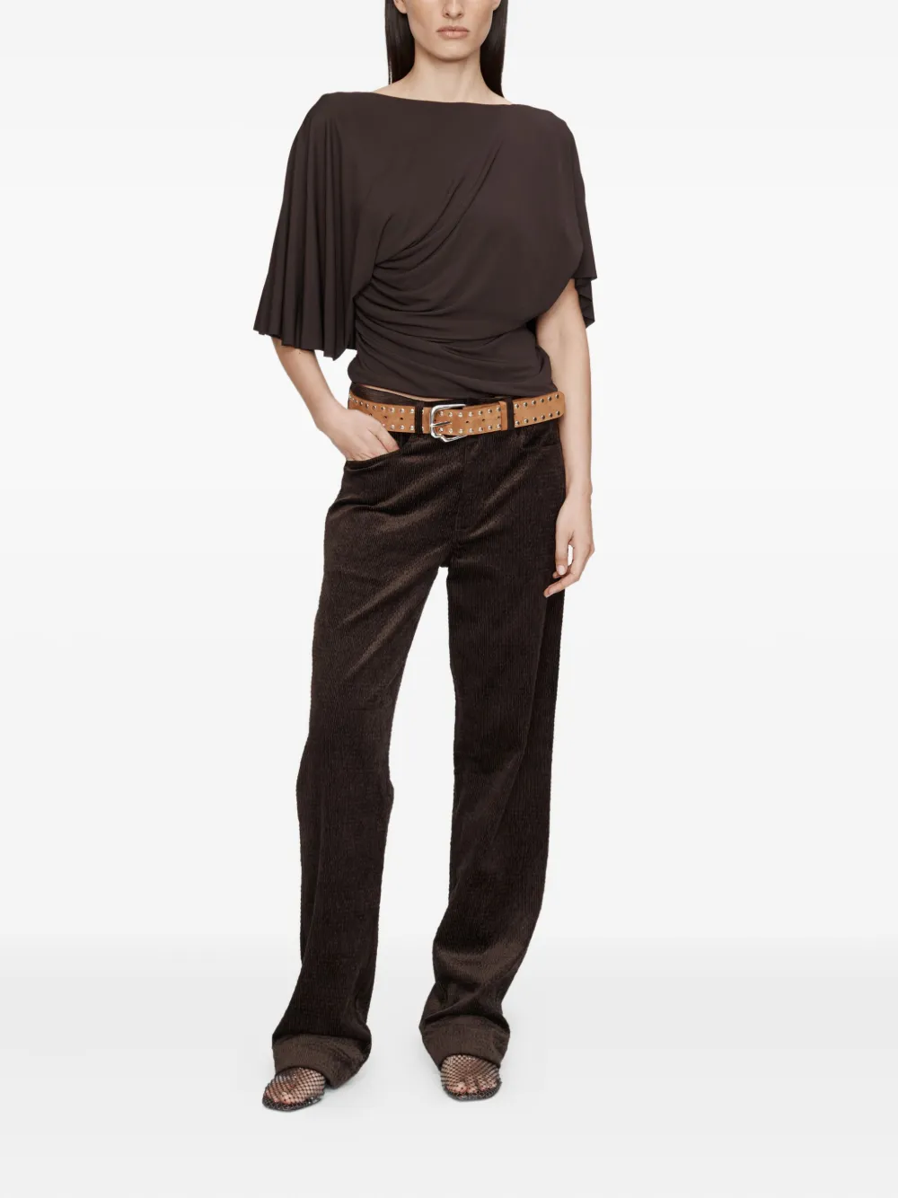 Christopher Esber haut en jersey à design évasé | T-shirts & jerseys | Image 2