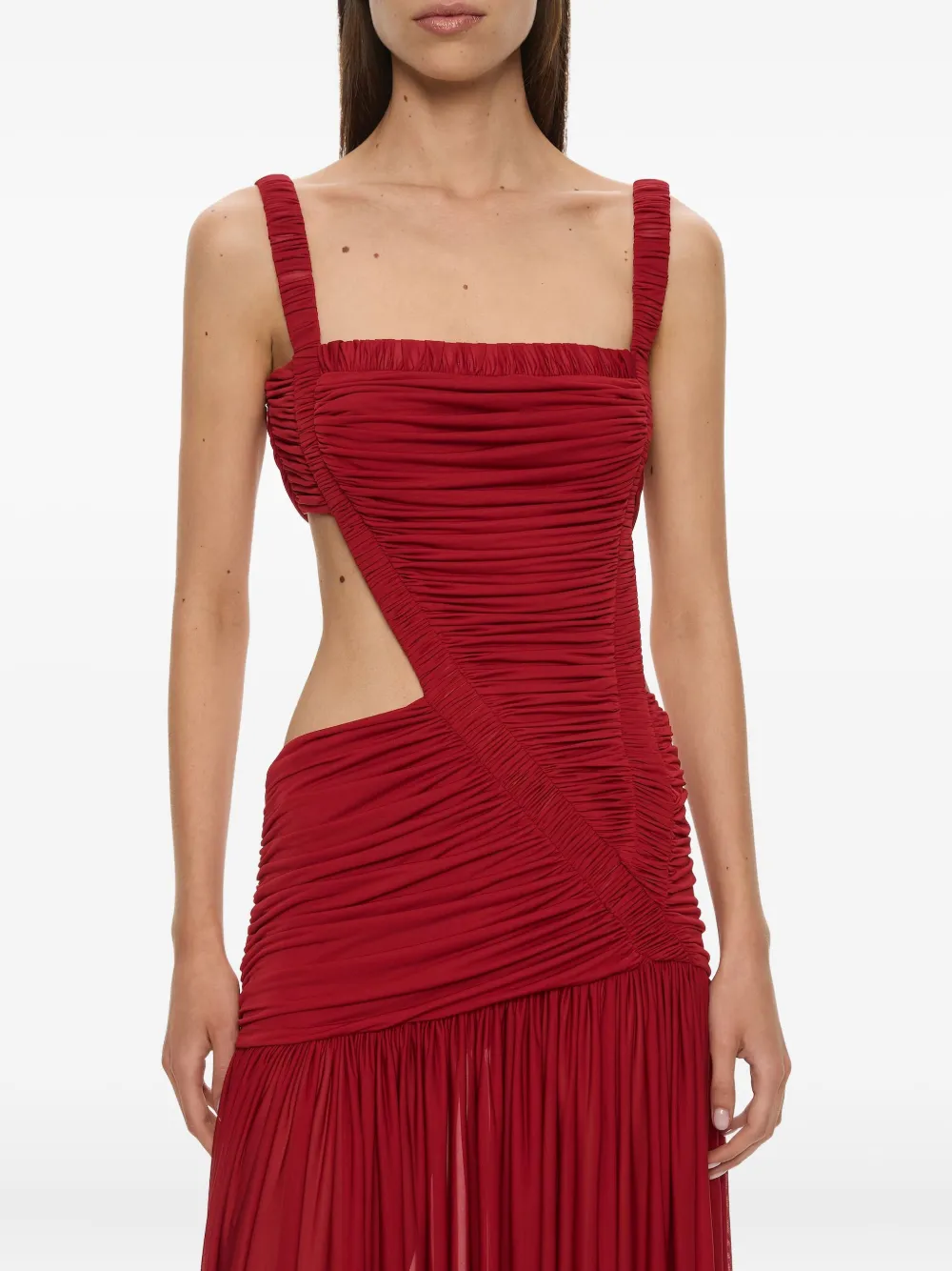 Christopher Esber Orion Separation Abendkleid Mit Cut-out In Red