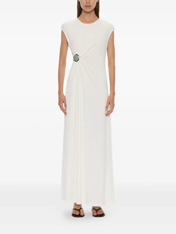 white bow dresses Nadine Merabi Heather White Dress 8
