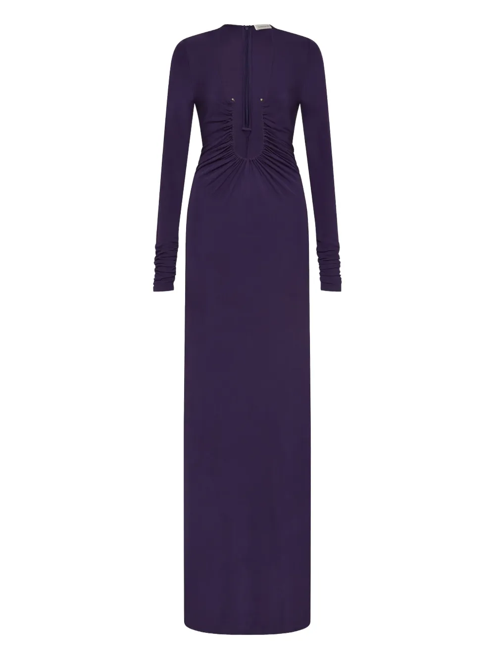 Christopher Esber Arced Palm long-sleeves maxi dress | Purple | Image 1