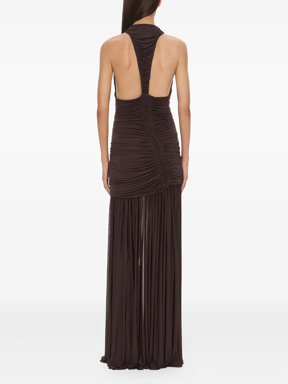 Christopher Esber Orion Maxi Gown In Brown