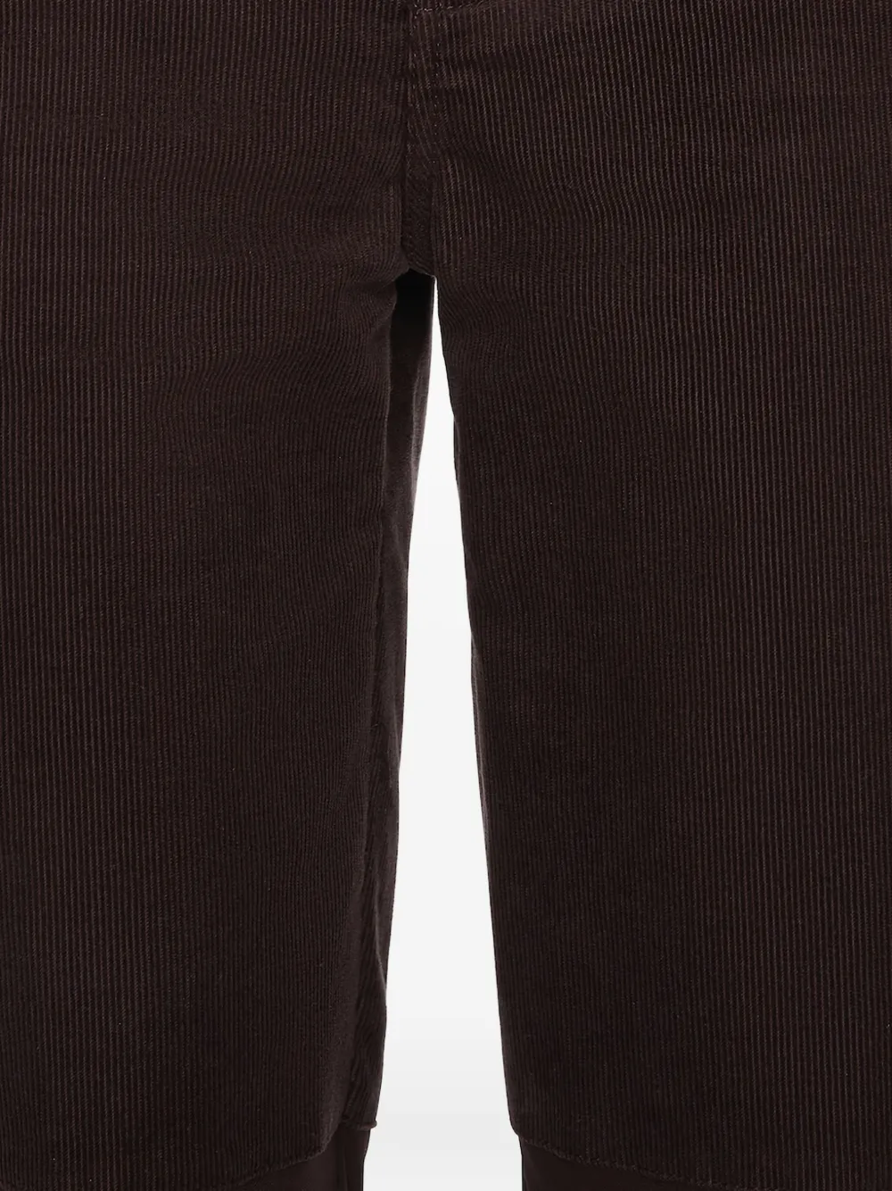 Christopher Esber Ribfluwelen jersey broek met tape Bruin