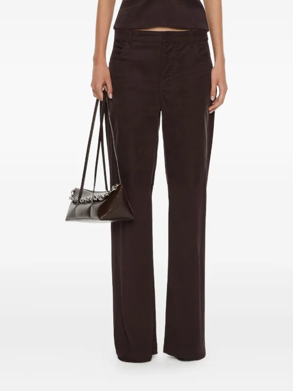 Christopher Esber Taped Corduroy Jersey Trousers in Brown