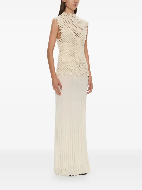 Christopher Esber Lattice Knit Tank Maxi Dress | Neutrals | FARFETCH